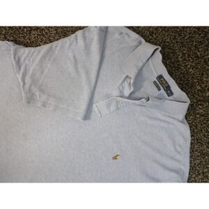 Polo Ralph Lauren Polo Shirt Mens 2XLT Blue Pima‎ Soft Touch Golf Short Sleeve